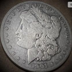 1901 S Morgan Silver Dollar 