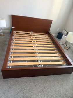 Queen size Malm bed frame with premium slats