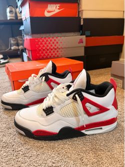 Fire Red 4s - Size 13