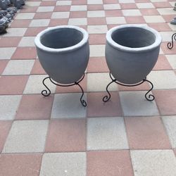 New Flower Pots Made Out Of Cement 