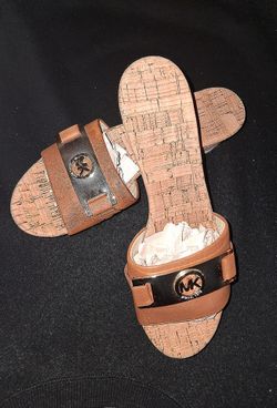 Michael Kors Warren Platform Cork Slide Sandals