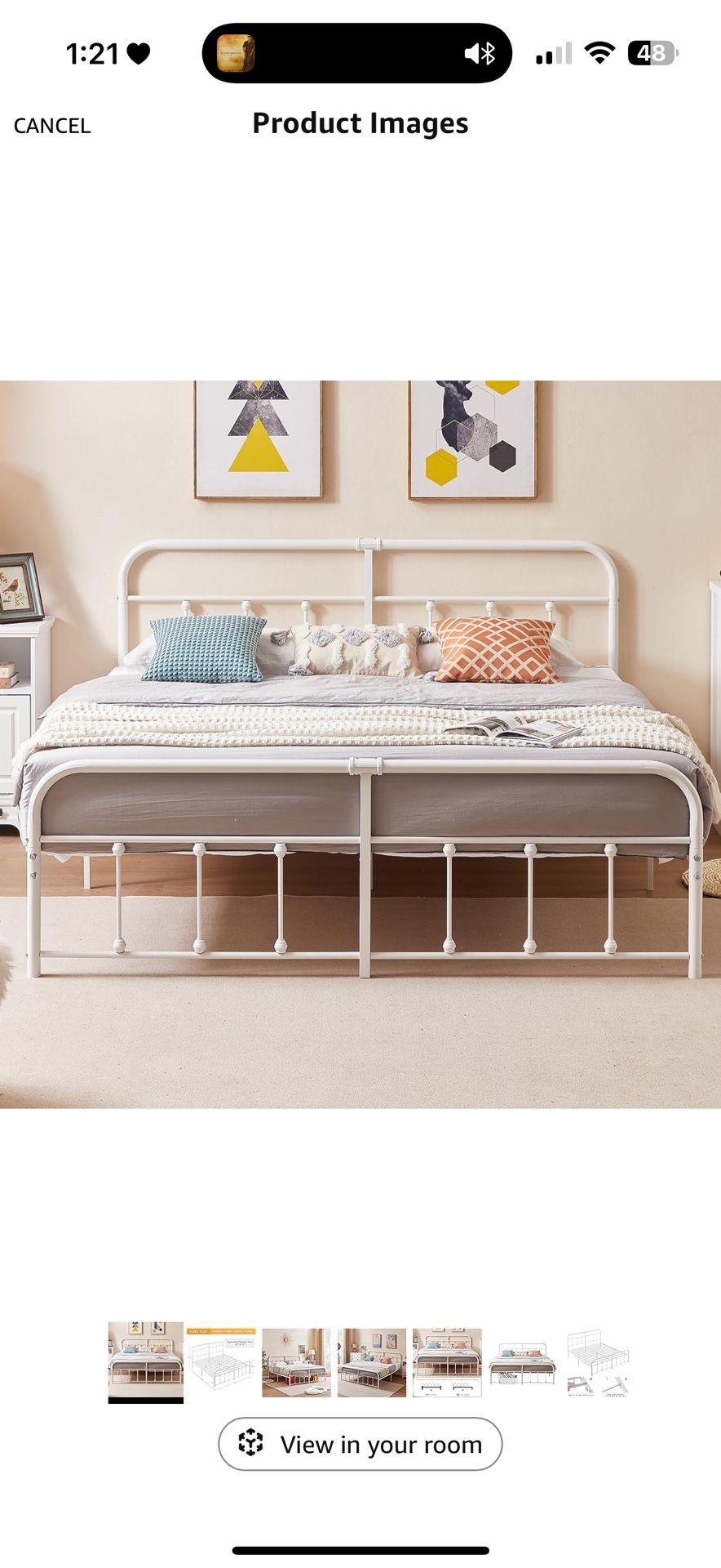 King Metal Bed Frame