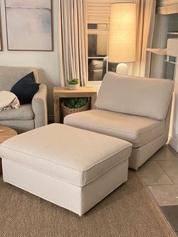 IKEA Kivik Sleeper Sofa Chair & Ottoman