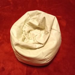 Vintage White Barbie Beanbag Chair 