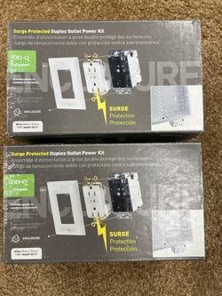 On-Q Legrand Duplex Outlet Power Kit Surged Protected White 364569-02-V1