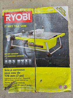 Ryobi wet tile saw 7"