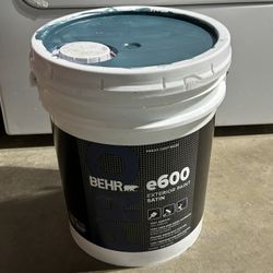  BEHR PRO 5 gal. e600 Acrylic Exterior Satin Paint Blue Pintura 5 Galones 