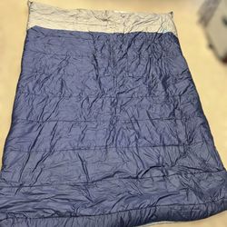 The North Face Dolomite Double Camping Sleeping Bag Heatseeker Eco Blue Gray