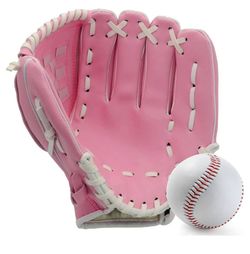 Baseball glove with ball
