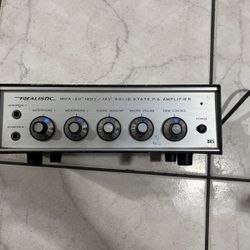  Vintage Realistic MPA-20 32-2020A 120V/12V Solid State P.A. Amplifier