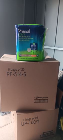 Prevail adult pull-ups $5 each bag