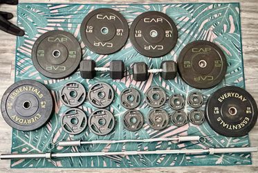 Dumbbells, Barbells, Weight Plates - buy single items or as set
