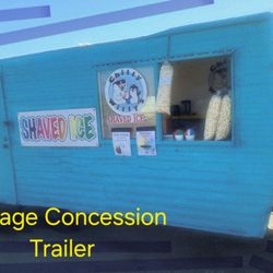 Vintage Concession Vendor Trailer