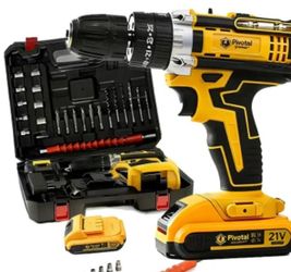 21 VOLT CORDLESS DRILL KIT 