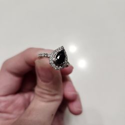 Black Engagement Ring 