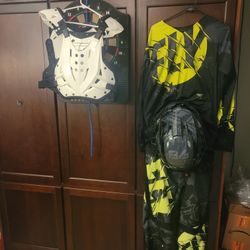 FLY Motocross riding gear with Boots