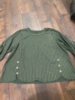 Women’s green shirt size 3x by Always Indigo #5