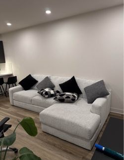 Light Gray Sectional Couch