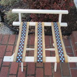 Scheibe Vintage Luggage Rack With High Back Support Restored
