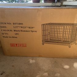 Homey Pet 37” Stackable Heavy Duty Dog Crate *Brand New*