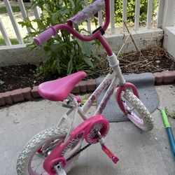 Girls Bike With Training Wheels 