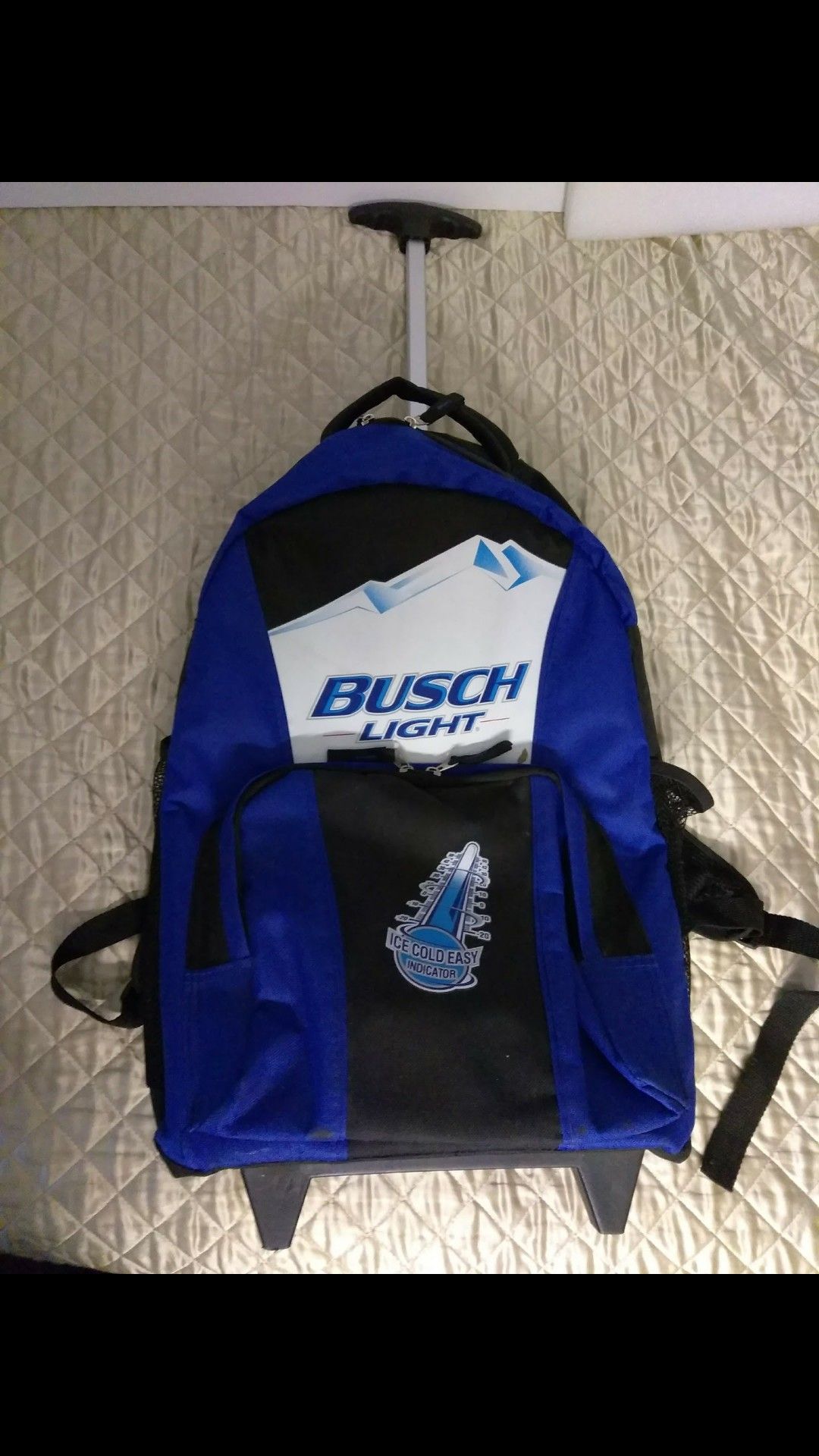 BUSCH BEER BACKPACK COOLER WHEELS