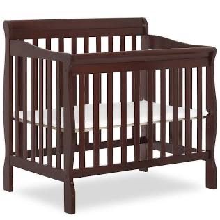 Aden 4 in 1 Convertible Mini Infant Baby Crib By dream On Me