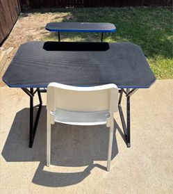 Metal Desk & Chair