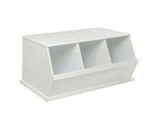 Badger Basket Three Bin Stackable Storage Cubby