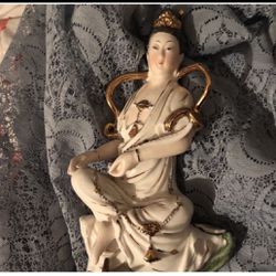 Quan Yin 1940’s Antique 12” Collectible Statue … Only $50 On Sale …Was $100