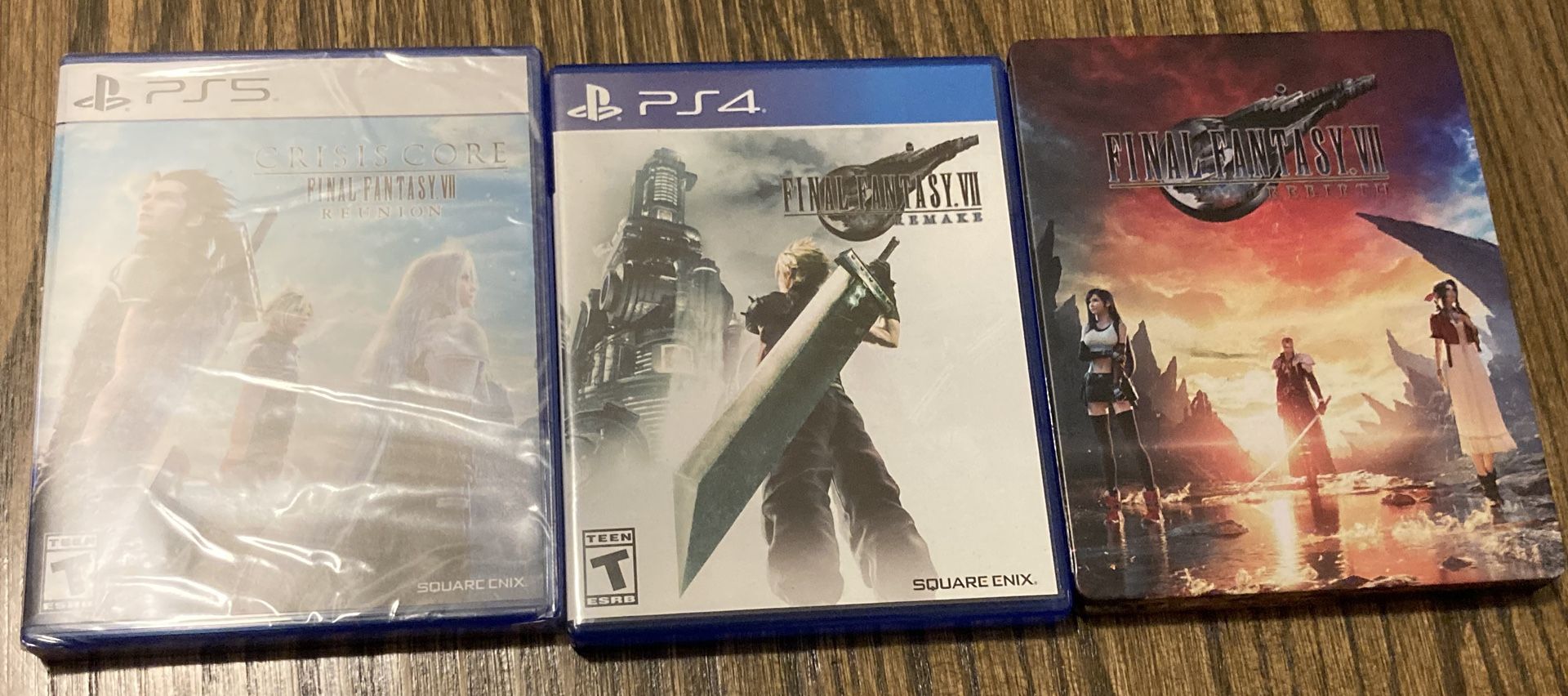 Final Fantasy VII 7 Rebirth Remake Crisis Core PS5 Game Action Rpg Ff Steel Book