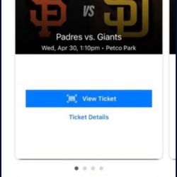 Padres Vs Giants 4/30 Today 110pm