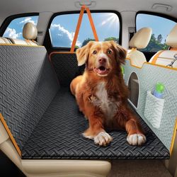 Oneisall Back Seat Dog Cover For Car 52X22in