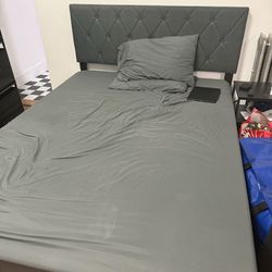Queen Size Bed Frame with Mattress