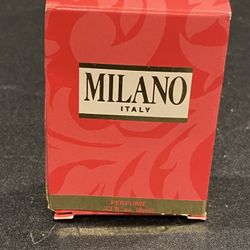 Milano Italy Perfume Splash 0.33 fl.oz/9 ml Vintage New with Open Box 