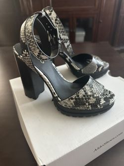 Aldo Black And White Heels Size 5