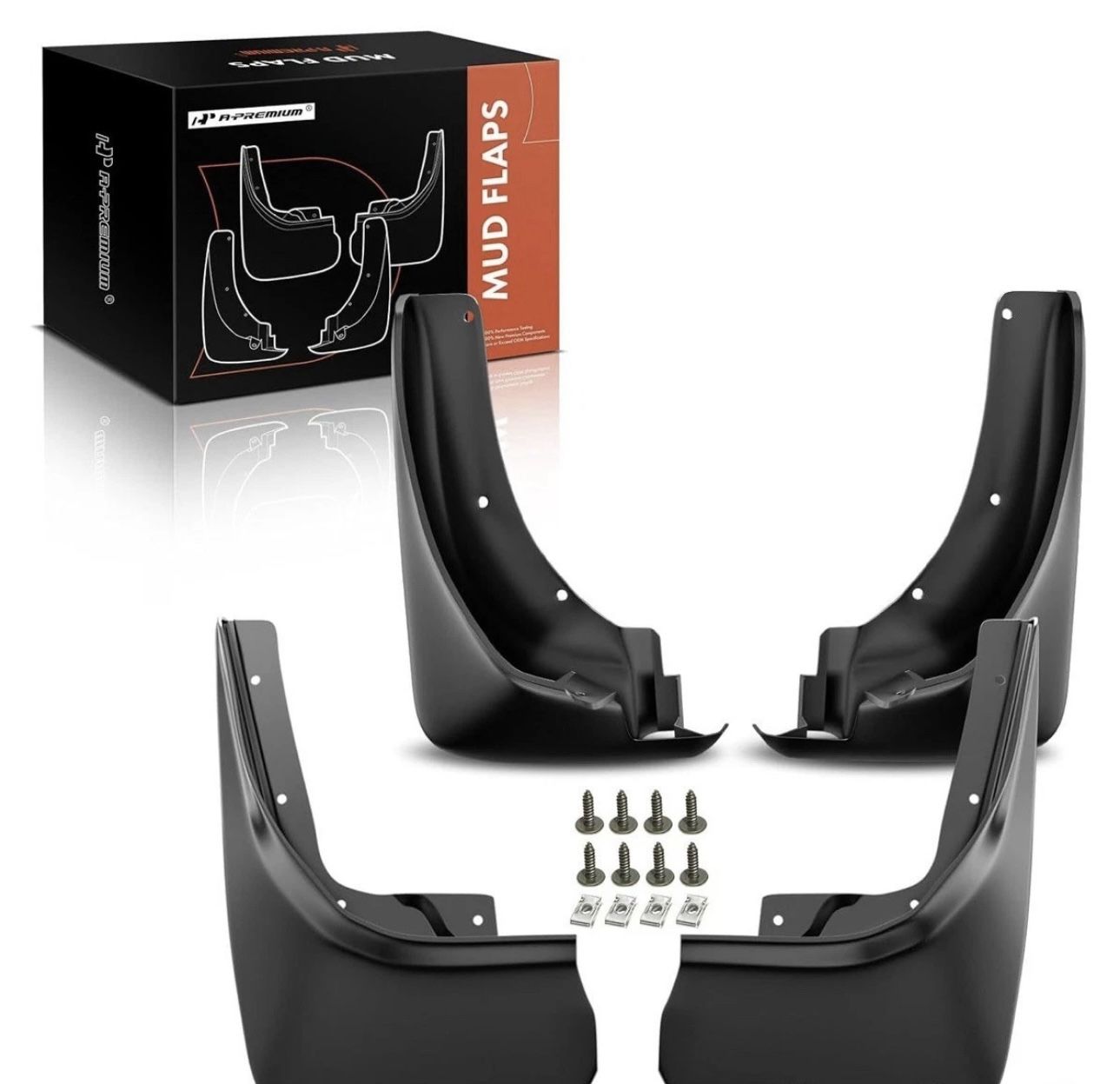 A-Premium Set of 4PCS Mud Flaps Splash Guards Mudguards Mudflaps with Hardware Kits Accessories Compatible with Ford Explorer 2011-2019, Front and Rea