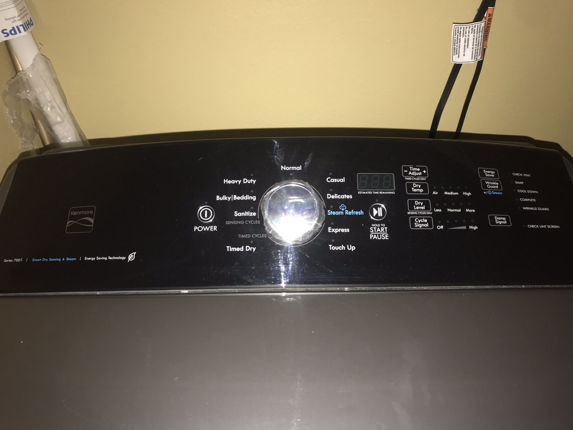 Kenmore Top Loader Washer & Dryer, Metallic Gray. Great condition! Only 3 yrs old maintained by Sears service.