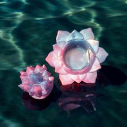 Resin  Candle holder with crystal