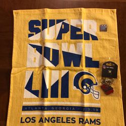 LA Rams Super Bowl LIII with key chain Memorabilia 
