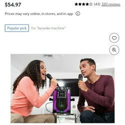 Blue Tooth Karaoke machine  $40