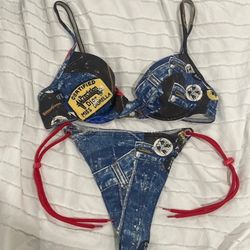 Vintage Christian Dior by John Galliano Miss Diorella 2pc Bikini swimsuit