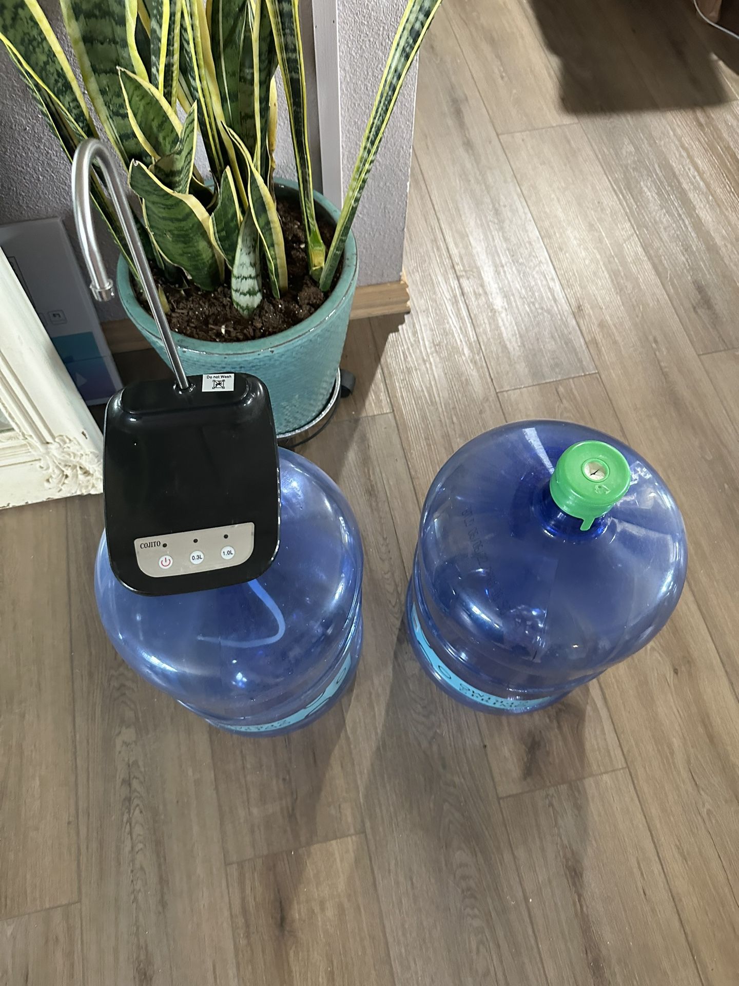 2 -Water Jugs (5 gallons) With Electric fountain