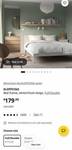 Ikea full size bed frame