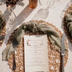 Wedding - Chargers & Table Clothes  