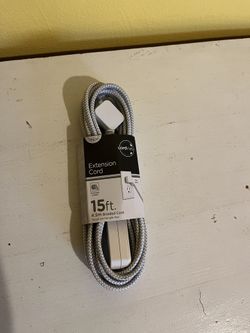 Cordinate White 3-Outlet Extension Cord