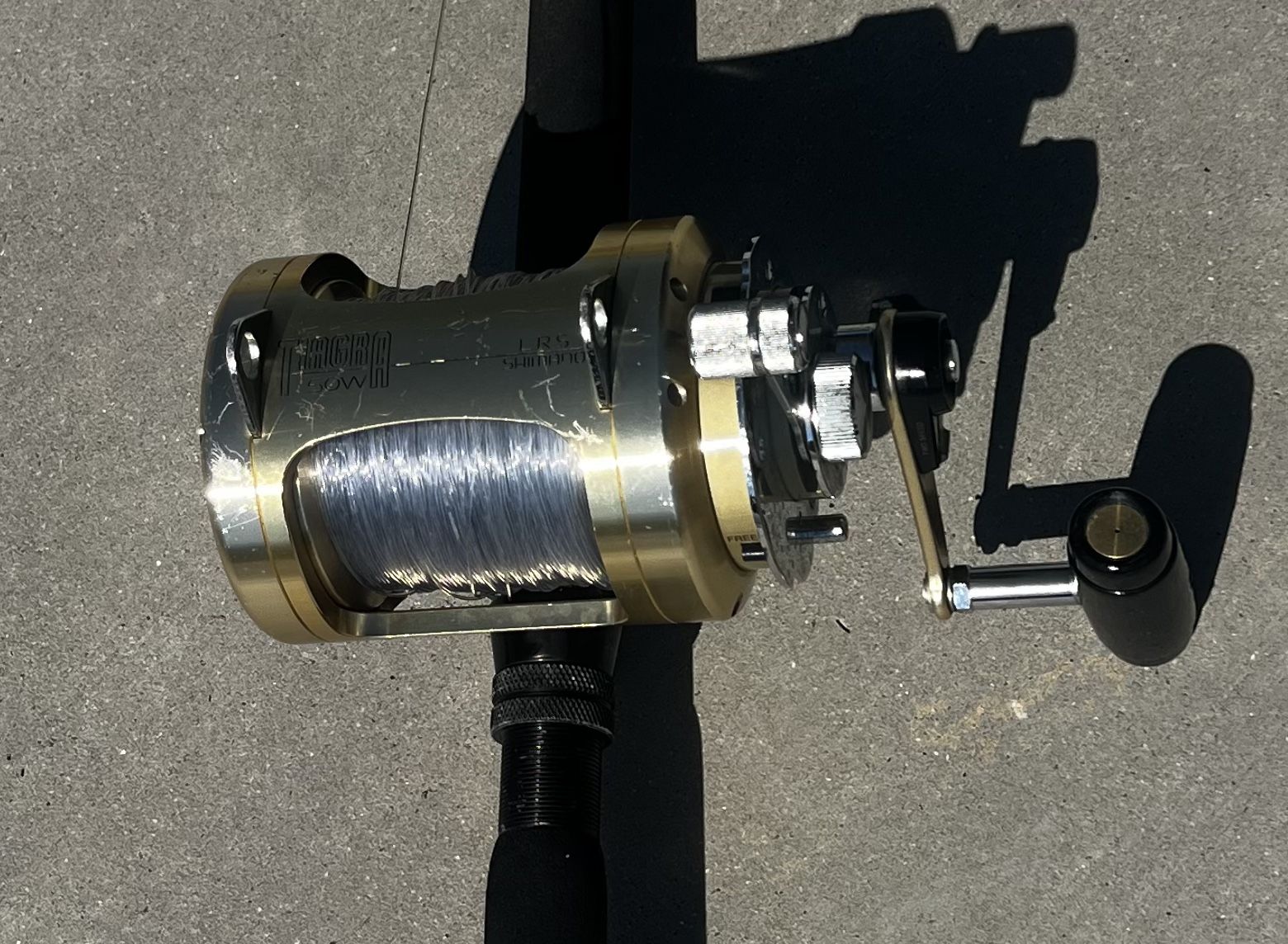 SHIMANO TIAGRA 50W LRS & Custom CALSTAR 655XH 40-100lb rod