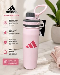 NEW Adidas Stainless Steel Water Bottle – 20 oz / 600 ml