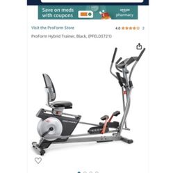ProForm Hybrid Trainer, Black, (PFEL03721)