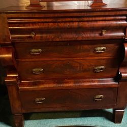 Victorian Dresser with Mirror Very Detailed